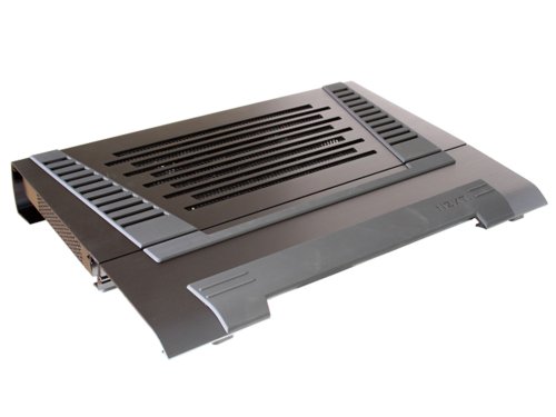 NZXT ACC-NT-CRYO-B Aluminum Notebook Cooler 120MM Adjustable Fans (Black)