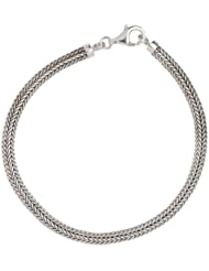 4mm Bali Rope Bracelet in Sterling Silver, 8.25 Inch