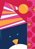 Pink Penguin - Garden Flag by Toland