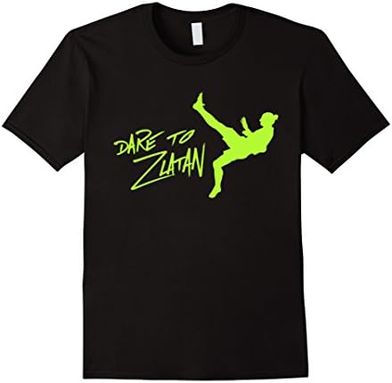 Men's Dare to Zlatan Ibrahimovic T SHIRT Medium Black