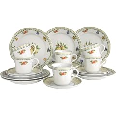 Creatable 13123 3 kaffeeservice, Alba Obst, 18-teilig