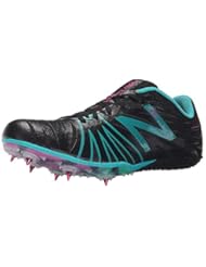 Shoes: New Balance Womens WSD100V1 Track Spike Shoe, Black/Blue, 6.5 B US - New Balance Running Footwear Womens