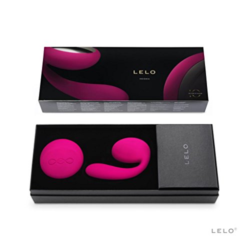 Lelo Ida (Cerise) Premium Couple's Massager with Remote Control - Free Priority 2-3 Day Shipping - FREE Tech Gift Set (Lipstick Power Bank and LED Micro USB Cable)
