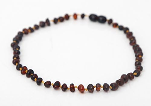 Baltic Amber Bracelet or Anklet- Naturally Relieves Pain Associated with Babies Teething (Cherry)
