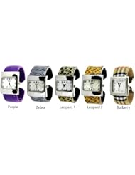 Wholesale Geneva Colored Plastic Cuff Watch Lot of 12 pcs