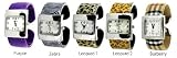 Geneva Platinum Women's Colored Plastic Cuff Band Watch-Burberry
