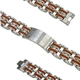 316L Stainless Steel Bracelet steel ring with rubber. Length: 8.5 Width: 22mm