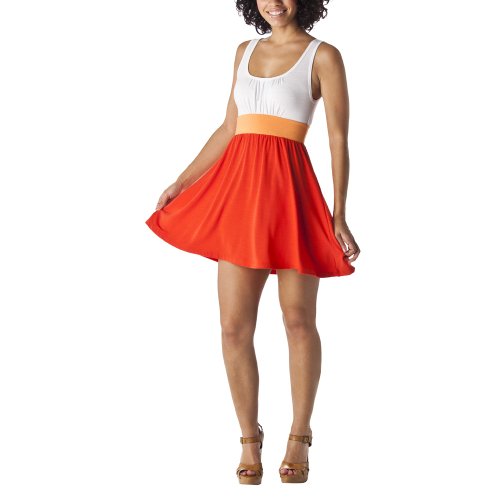 Casual Dresses Moss Sup Co Wht/Orng/Ht Orng Clr Blck Drs XS 41s%2BQMFik L Casual Dresses Moss Sup Co Wht/Orng/Ht Orng Clr Blck Drs XS