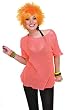 Orange Mesh 80s Costume Top - Womens Std.