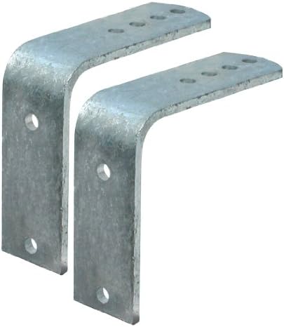 Tie Down 86262 Flush Fender Bracket, Flush Brackets for 8" & 12" Metal Fenders (2), Silver, Pair