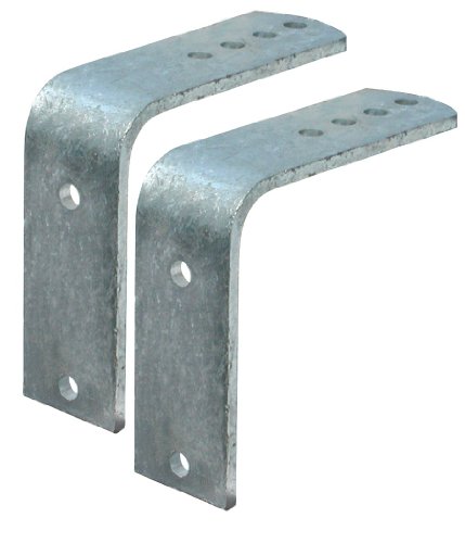 Tie Down 86262 Flush Fender Bracket, Flush Brackets for 8" & 12" Metal Fenders (2), Silver, Pair