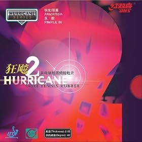 DHS HURRICANE-II Pips-In Table Tennis Rubber, Double Happiness (DHS)