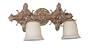 Crystorama 472-AB Baroque 2 Light Bath Bar Antique Brass
