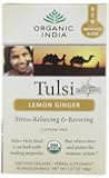 Organic India Tulsi Tea,Lemon Ginger, 18 Count (Pack of 2)