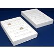 2 White Leather 25 Slot Ring Display Trays Jewelry Cases