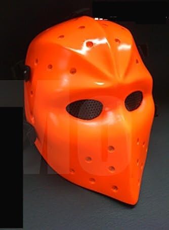 NEEWAR BESTDEAL AVENGER Mask - Angry Handpaint Bavarian Warrior Fiberglass Knight Rider Full Face Mask Airsoft - Orange Goalie Mask Army Airsoft Paintball BB Gun Full Face Game Protect Mask for Hunting Wargame, Costume Cosplay and All Military Purpose