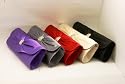NEW LADIES SATIN EVENING WEDDING PROM PARTY CLUTCH BAG