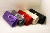 NEW LADIES SATIN EVENING WEDDING PROM PARTY CLUTCH BAG