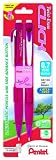 Pentel Breast Cancer Awareness Twist Erase CLICK  Automatic Pencil, 0.7mm, Pink Barrels, 2 Pack (PD277TBP2P-BC)