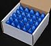 Novelty Lights, Inc. C7-5C-BL Ceramic Outdoor Patio Party Christmas Replacement Bulbs, Blue, 25 Pack