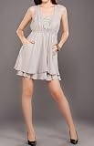 Juniors Grey Sleeveless Summer Casual Dress
