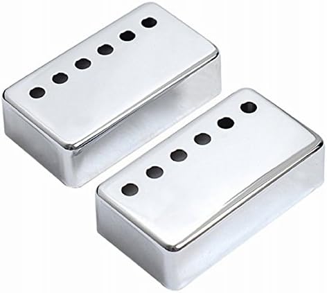 1set of 2pcs Humbucker Neck &amp; Bridge Guitar Pickup Covers Chrome High Quality