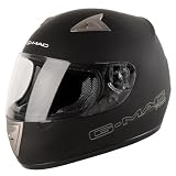 108136 - Gmac Pilot Motorcycle Helmet M Satin Black (02)