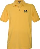 Michigan Wolverines Gold Classic Pique Stainguard Polo Shirt