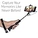 Selfie Stick by Schronic8482; With Premium Leather Strap, Ultra Compact 3-in-1 Built In Shutter, Battery Free Extendable Monopod for iPhone 6 / iPhone 6 Plus iPhone 5s 5c 4s 4, Samsung Galaxy S6/S6 Edge/S5/S4/ Note 5/4/3, LG G4 G3