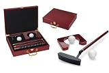 Picnic Time Ace Executive Travel Putter Set In Cherry Wood Case (Natural Wood)