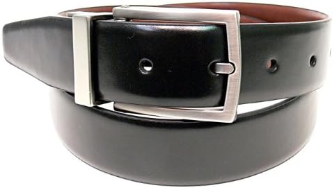 Kenneth Cole Reversible Men's Leather Belt with Satin Buckle