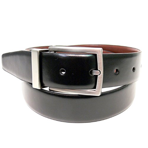 Kenneth Cole Reversible Men's Leather Belt with Satin Buckle