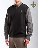 New Orleans Saints Black Journey Flatback Sweater Vest