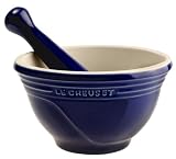 from Le Creuset Le Creuset Stoneware Pestle & Mortar, Graded Blue, 0.5 Litre