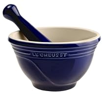 Le Creuset Stoneware Pestle & Mortar, Graded Blue, 0.5 Litre