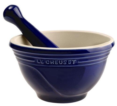 Le Creuset Stoneware Blue Pestle & Mortar