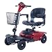 Bobcat 4 Wheel Compact Scooter Color: Red, Peace of Mind Service: No