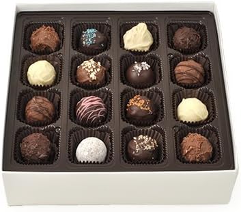 32 Piece Chocolate Truffle Gift Box: All My Favorites. All Natural - Affordable - Perfect for Holidays, Office Gifts, Birthdays, Parties.