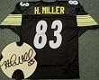 Heath Miller Signed Steelers Black Jersey