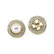 14K Yellow Gold Diamond Earring Jackets - 0.50 Ct.