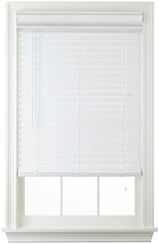 2" Faux Wood Horizontal Blinds - White (46x64)