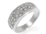 9ct White Gold Diamond Butterfly Design Ring