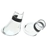 Crystal No Drip Wine Servers - Clear - Set of 2 by Vac-U-Vin