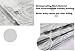 Adwaita 72''*72'' PEVA Plastic Waterproof Printed Shower Curtain Liner - Silver Color Printed