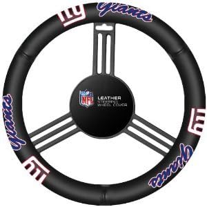 New York Giants Leather Steering Wheel Cover NFL Licensed