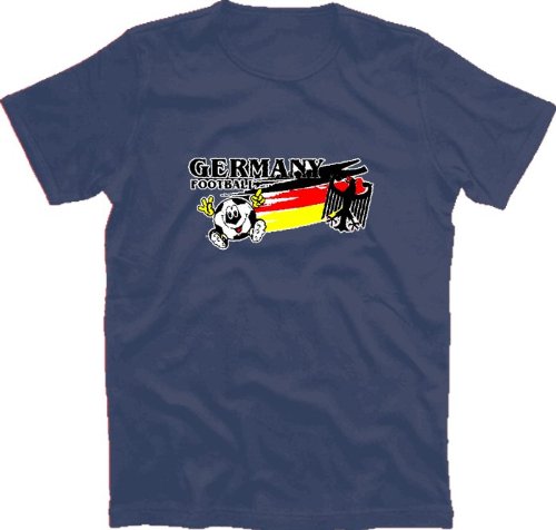 EM 2012 – Deutschland – Germany Football III Kinder T-Shirt Navy 116