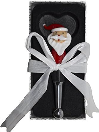 Pyora Holiday Santa Wine Stopper, Christmas Gift Packaged