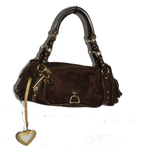 Juicy Couture Brown Suede Satchel Handbag