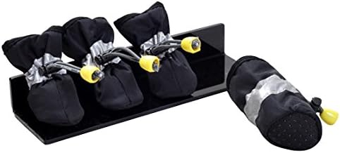 Lanlanlan Pet Dog Shoes Feetwear Rain Boots Waterproof Rain Shoes Indoor Shoes Pet Products Dog Clothes pack of 4 BLACK XXS