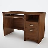 Home Office Computer Desk Country Style in Sumptuous Cherry Finish